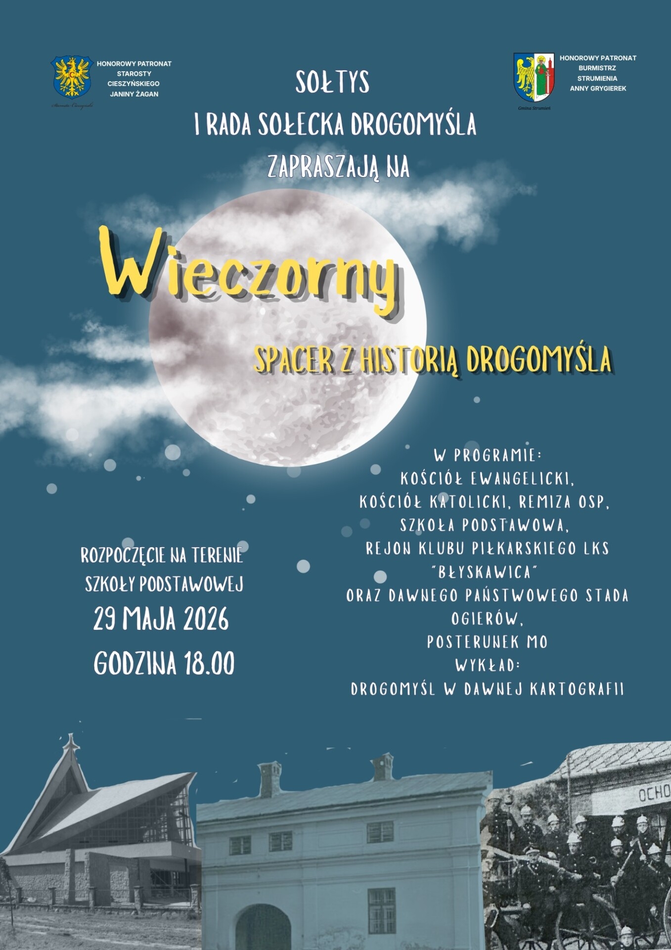 Wieczorny spacer śladami historii. Drogomyśl zaprasza do podróży w czasie
