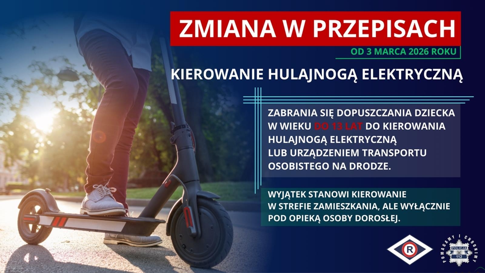 Jeździli na hulajnogach niezgodnie z przepisami