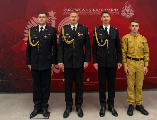 Uroczysta zbiórka i mianowania u cieszyńskich strażaków