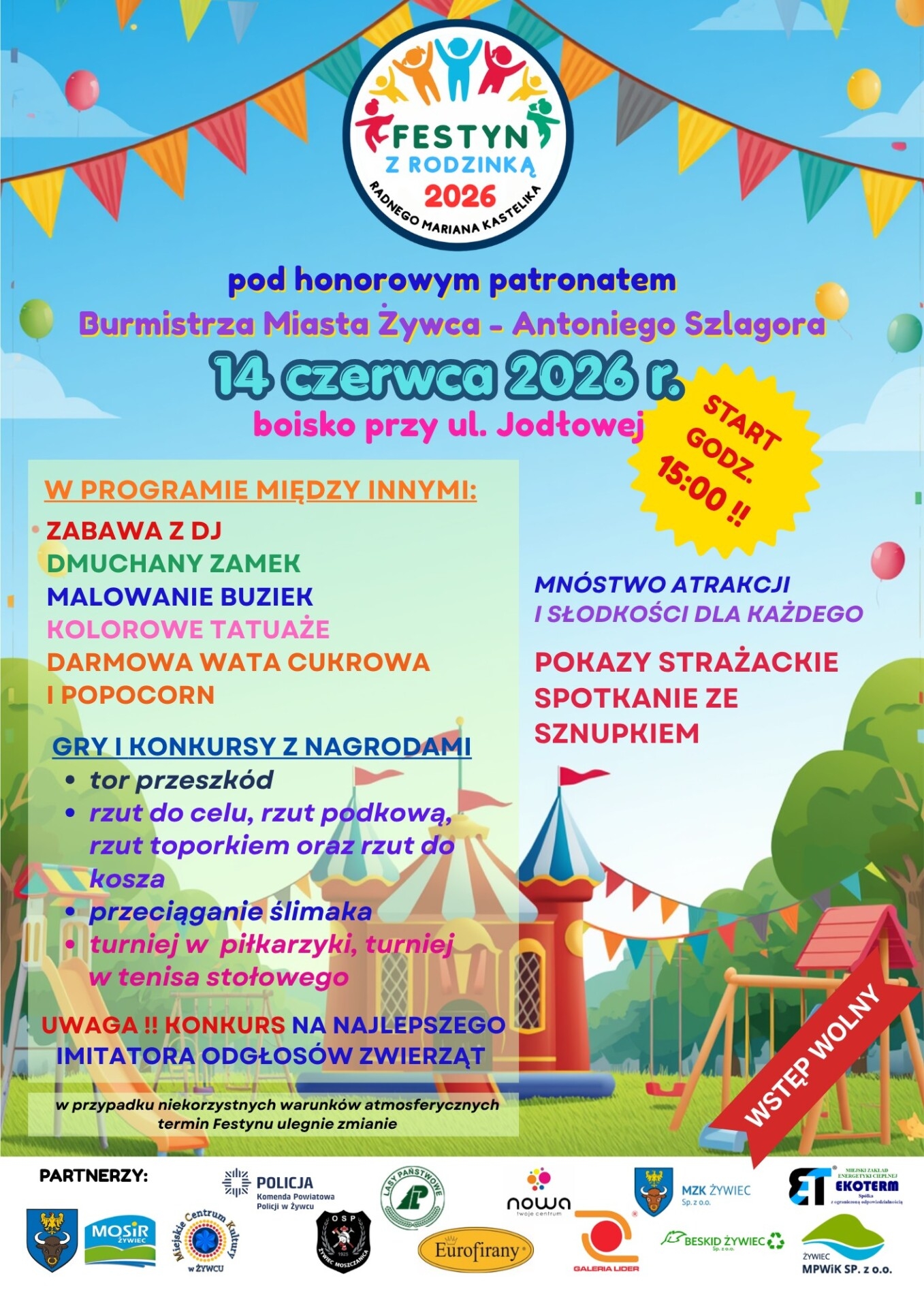 Festyn z Rodzinką w Żywcu | SZCZEGÓŁOWY PROGRAM