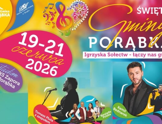 Święto Gminy Porąbka z multum atrakcji. Gwiazdą będzie Kamil Bednarek! SZCZEGÓŁOWY PROGRAM