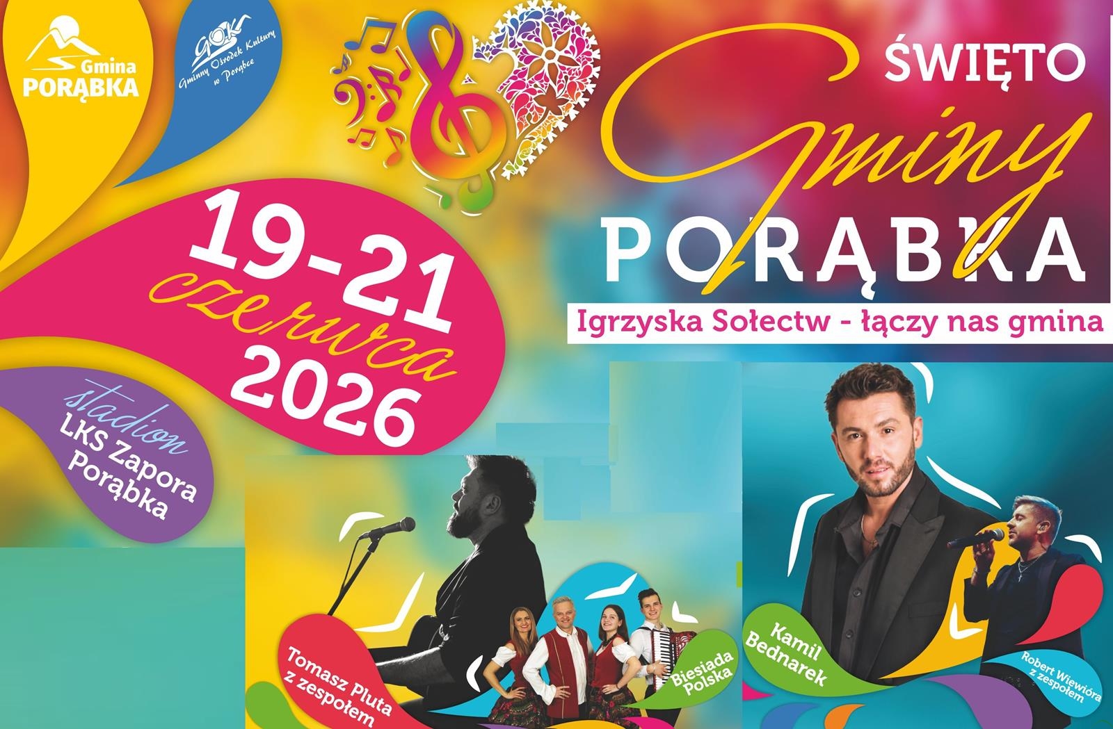Święto Gminy Porąbka z multum atrakcji. Gwiazdą będzie Kamil Bednarek! SZCZEGÓŁOWY PROGRAM