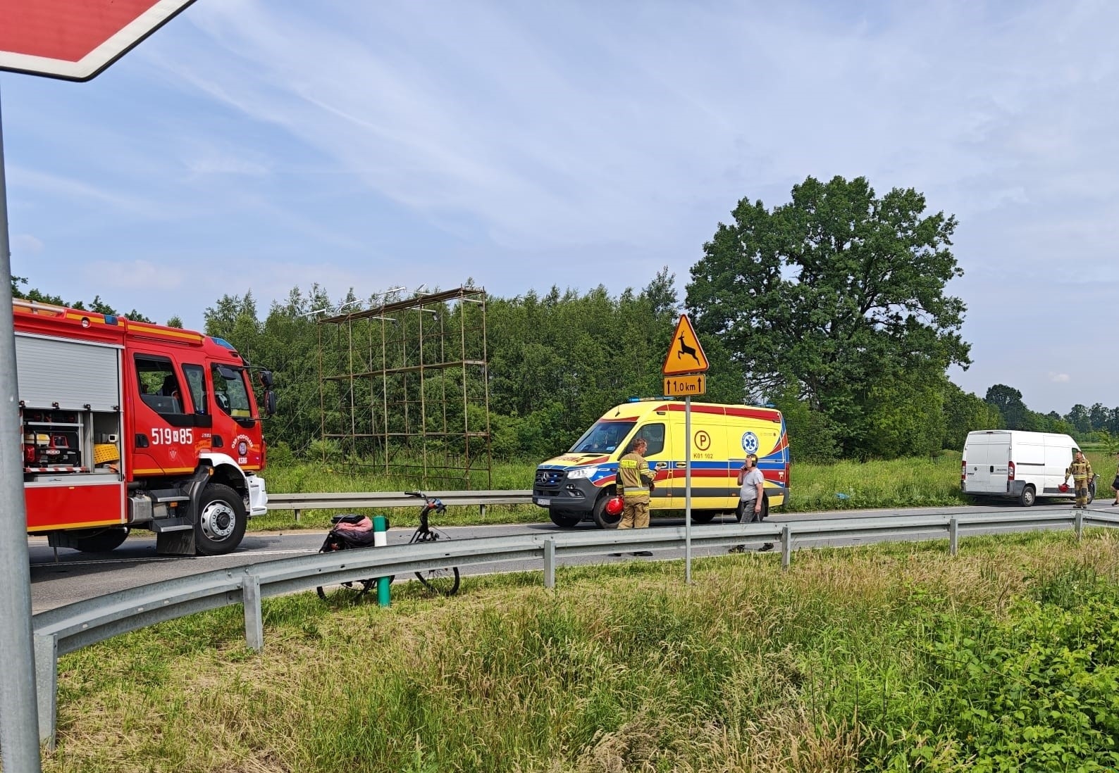 Gmina Zator: Rowerzysta zginął pod kołami dostawczaka