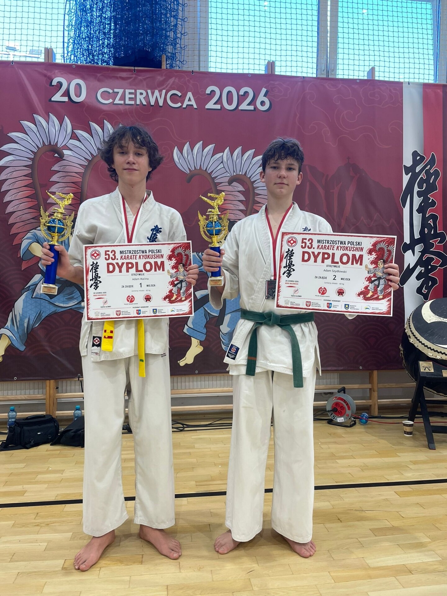 Adam Malina mistrzem Polski w karate. W finale pokonał kolegę z cieszyńskiego klubu