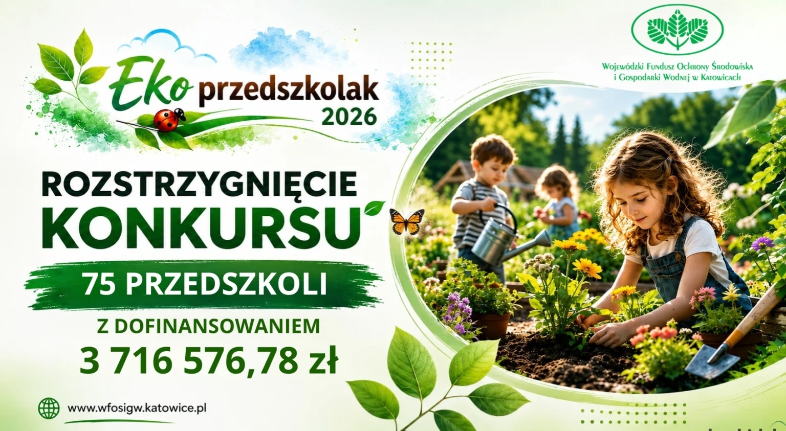 21 x „tak” dla naszych przedszkoli. Za ponad 1 mln zł powstaną ogrody i arboreta