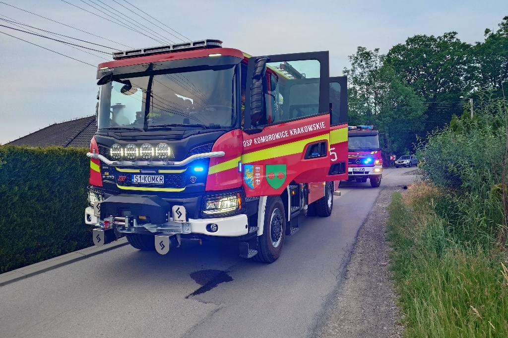 Z ostatniej chwili: Pożar w pomieszczeniu gospodarczym w budynku – foto