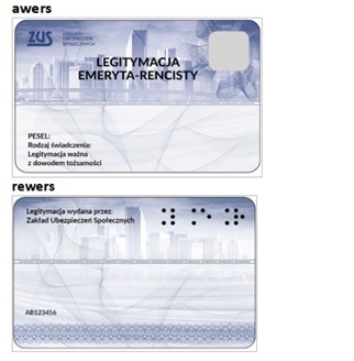 ZUS:: Nowe wzory legitymacji emeryta-rencisty