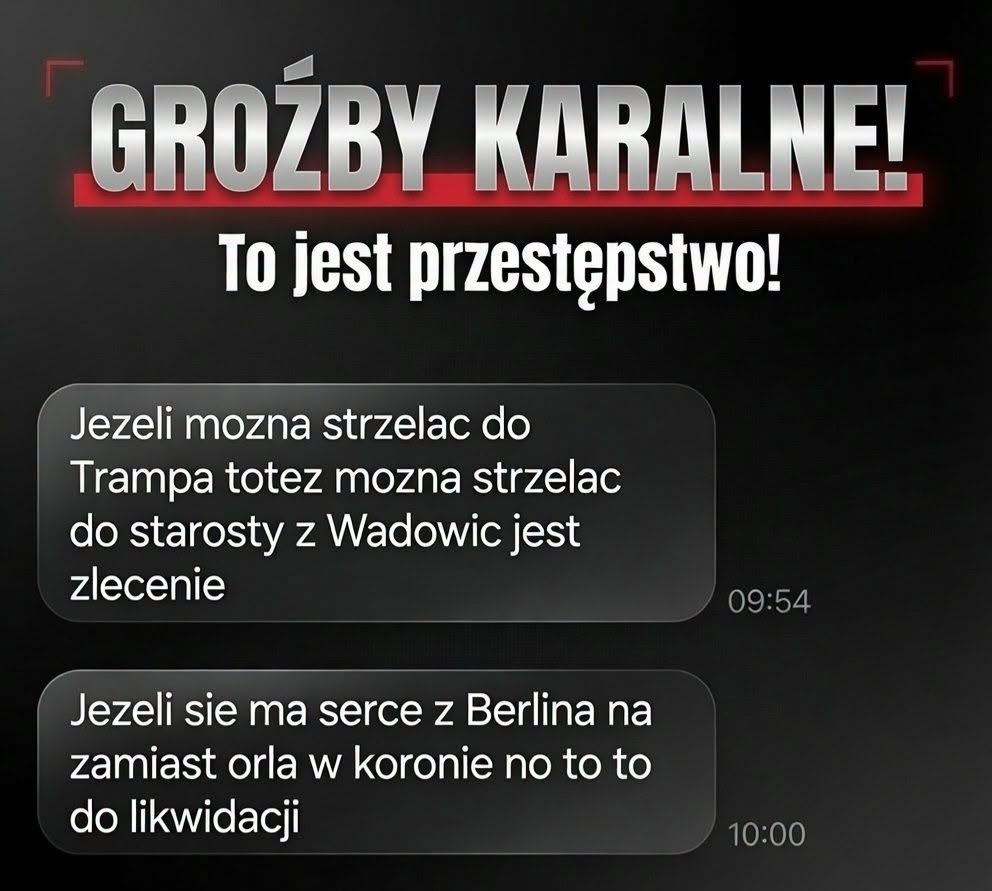 Kto grozi i chce wykończyć Sebastiana Mlaka z Wadowic?