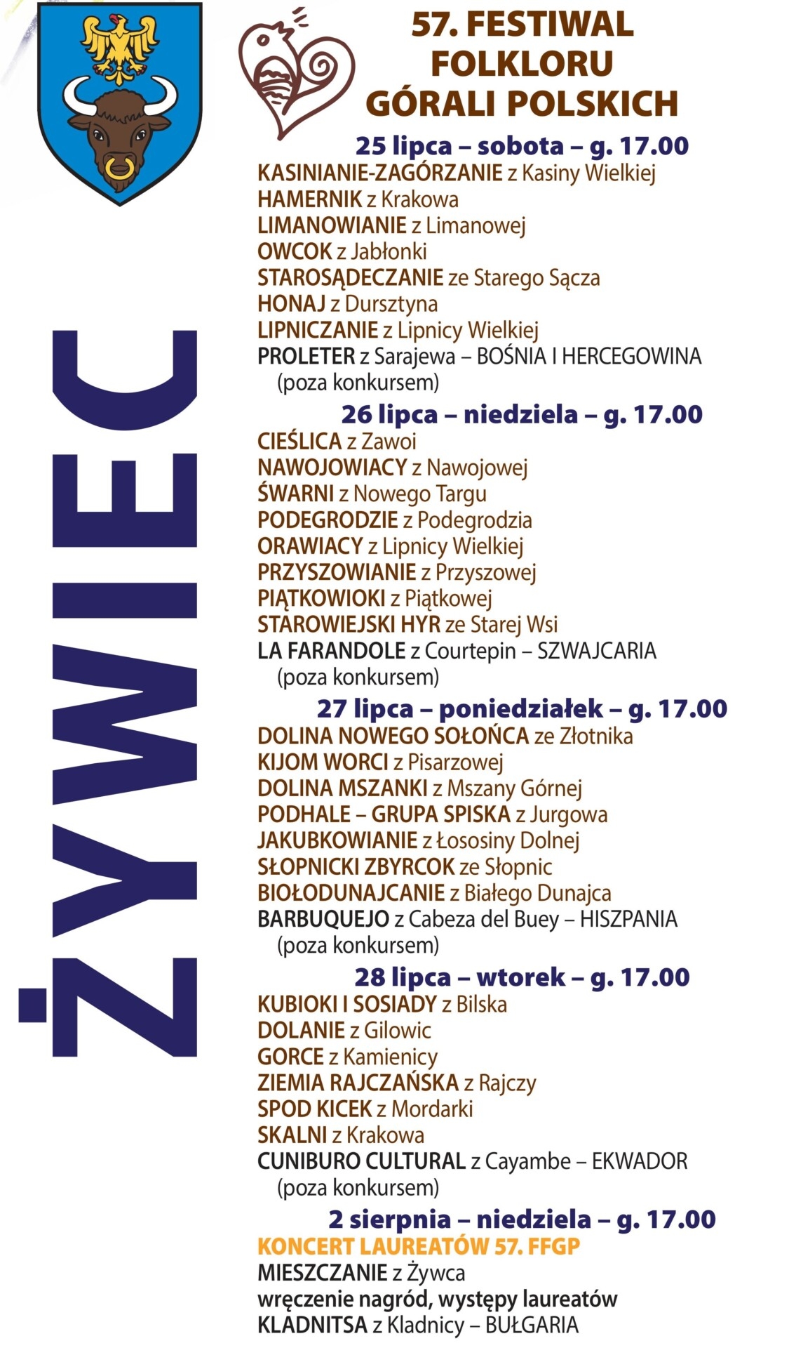 Górale powalczą o Złote Żywieckie Serce, czyli: śpiewy, tańce, zwyczaje i obrzędy | WIDEO, SZCZEGÓŁOWY PROGRAM