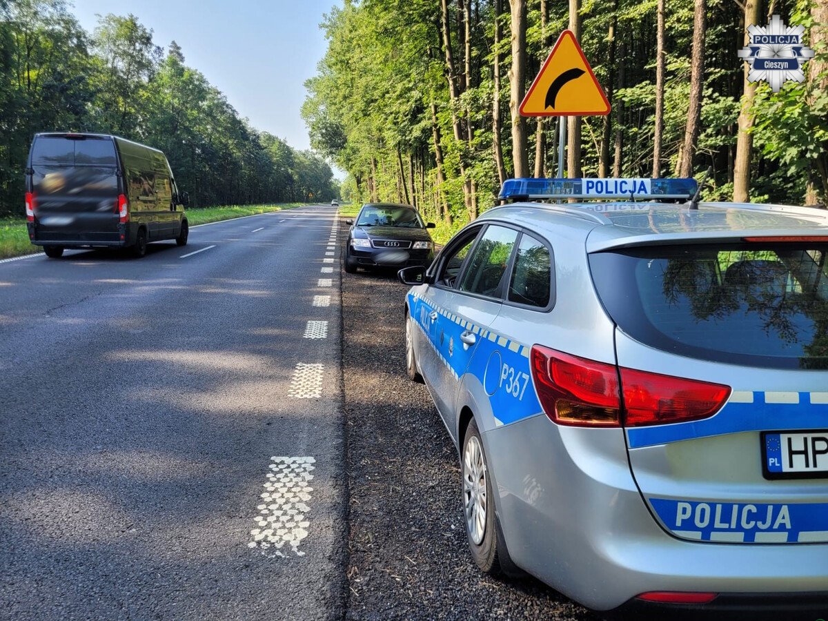 Ustroń: Kierowca jechał pod prąd. Policjanci w porę zapobiegli niebezpiecznej sytuacji