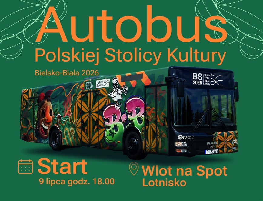Sztuka w drodze. Autobus Bielsko-Biała PSK 2026 rozpoczyna ogólnopolską podróż