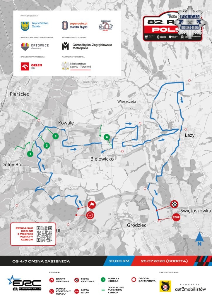 82. Rajd Polski 2026 przejedzie przez region. Sprawdź, gdzie wystąpią utrudnienia w ruchu