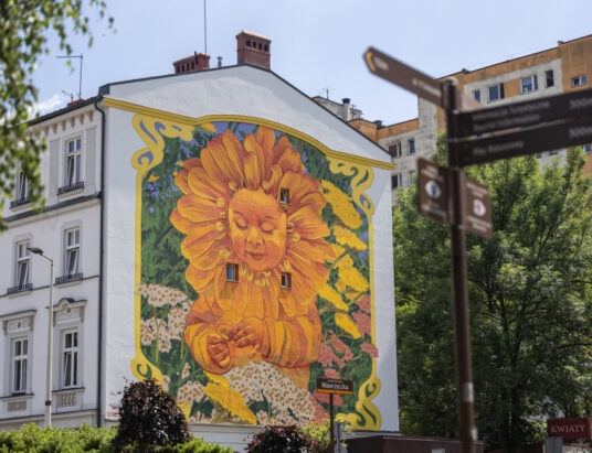 „Dziecko-Kwiat” na ścianie kamienicy. Gleo stworzyła wyjątkowy mural