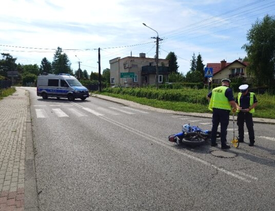 Z ostatniej chwili: Czechowice: Autem wymusił pierwszeństwo. Do szpitala odwieziono motocyklistę