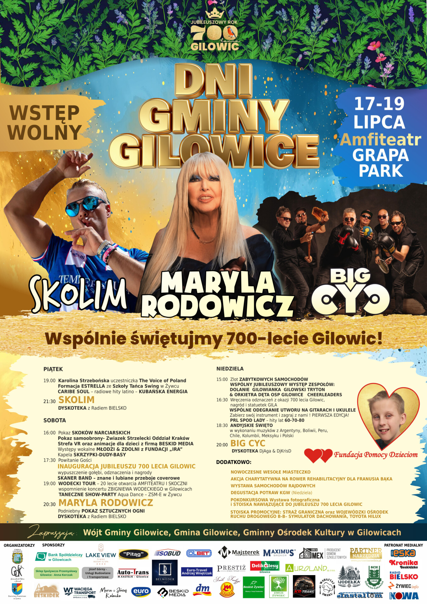 Będzie nalot gwiazd na Gilowice! Skolim, Maryla Rodowicz i Big Cyc – SZCZEGÓŁOWY PROGRAM