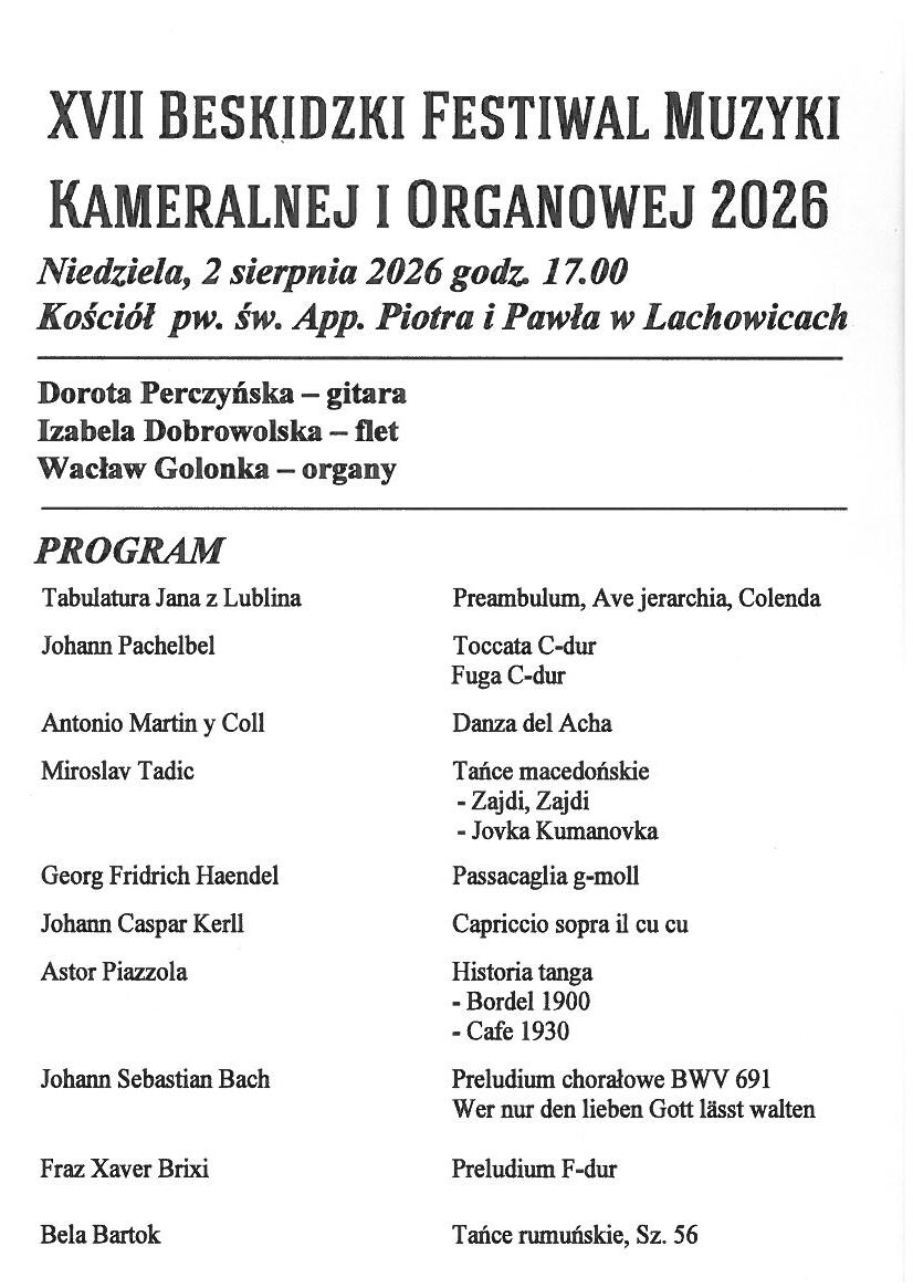 Trwa Beskidzki Festiwal. Czas na Lachowice – SZCZEGÓŁOWY PROGRAM