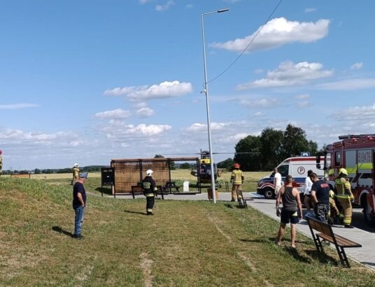 Groźny wypadek rowerzysty. 15-latek nie miał kasku