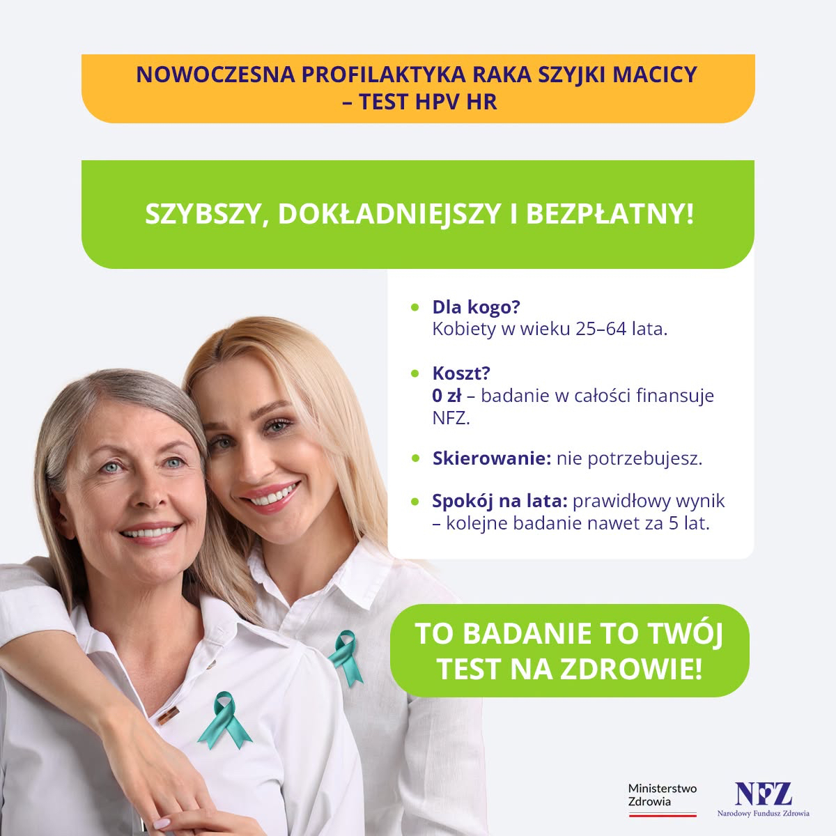 Jedno badanie, większa skuteczność. Rusza nowy etap profilaktyki raka szyjki macicy