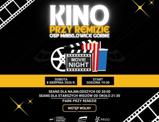 Kino pod chmurką przy remizie. Strażacy z Marklowic Górnych zapraszają na pierwszy seans