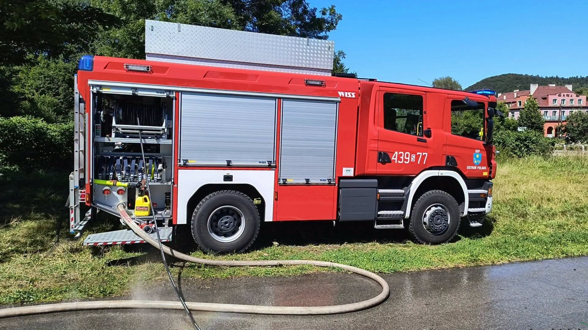 Piątkowy pożar stodoły w Ustroniu