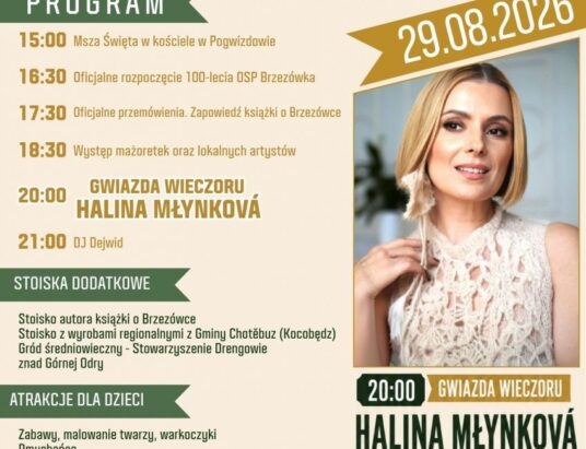 Podwójny jubileusz w Brzezówce. Gwiazdą Halina Młynkowa