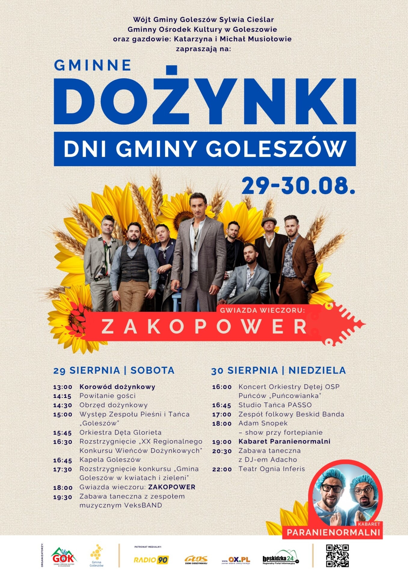 Najdłuższy korowód, Zakopower i wiele innych atrakcji. Przed nami dwudniowe Dożynki i Dni Gminy Goleszów