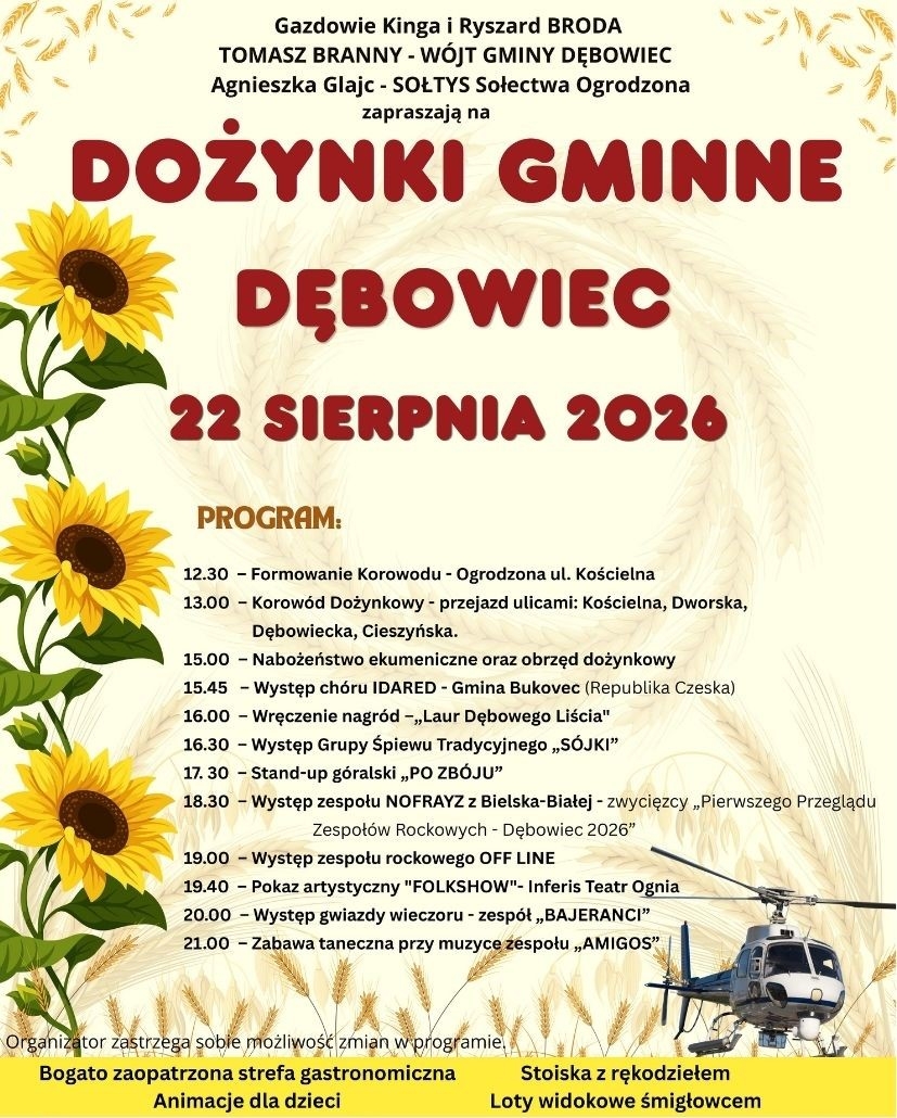 Rusza sezon dożynkowy w powiecie cieszyńskim. Czas podziękować za plony
