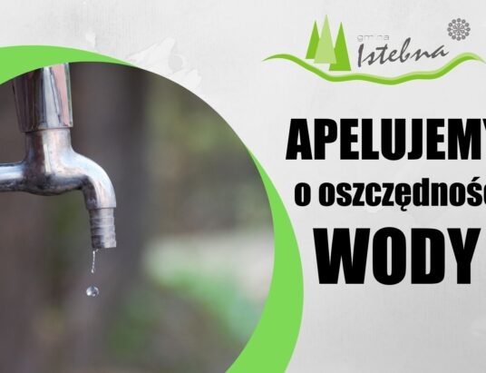 Gmina Istebna apeluje o oszczędzanie wody