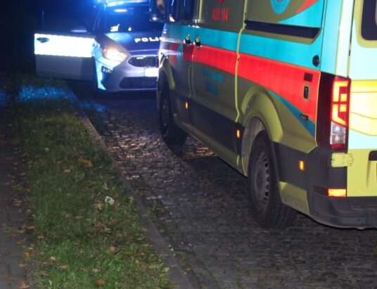 Jechał slalomem. Okazało się, że doznał udaru