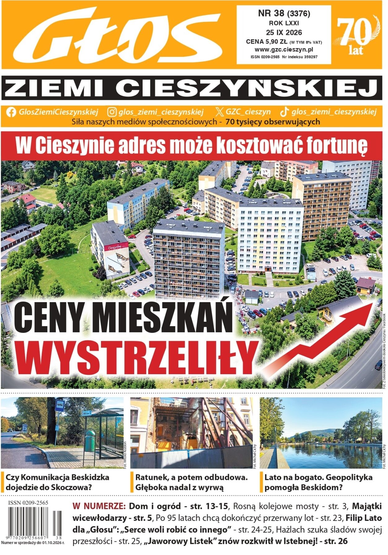 Mieszkania w Cieszynie coraz droższe. Co jeszcze w nowym „Głosie”?