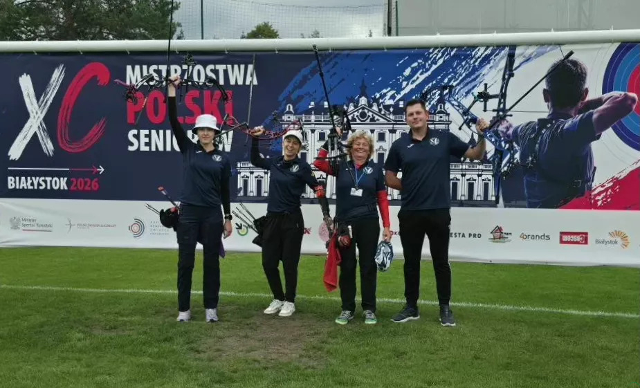 Łucznicy z gminy Goleszów z sukcesami podczas Mistrzostw Polski Seniorów w Białymstoku