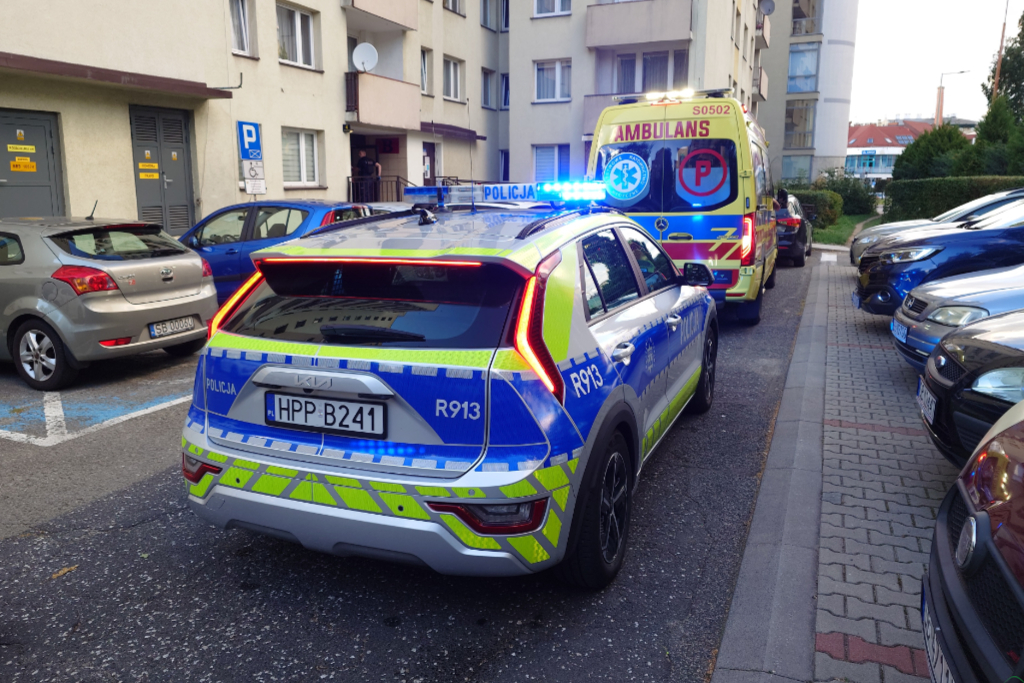 Był pijany i w mieszkaniu zachowywał się irracjonalnie. Wezwano służby