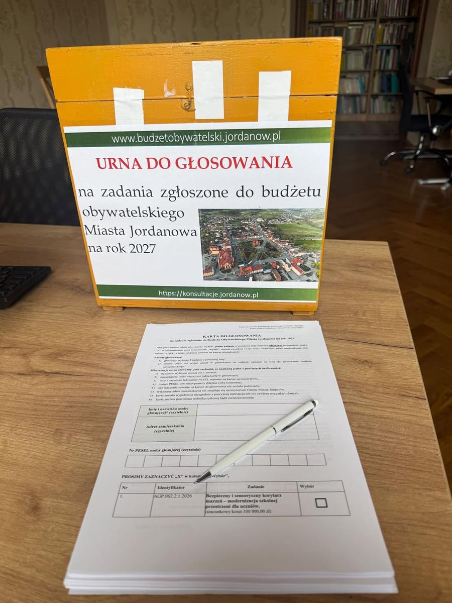 Trwa głosowanie w budżecie obywatelskim w Jordanowie