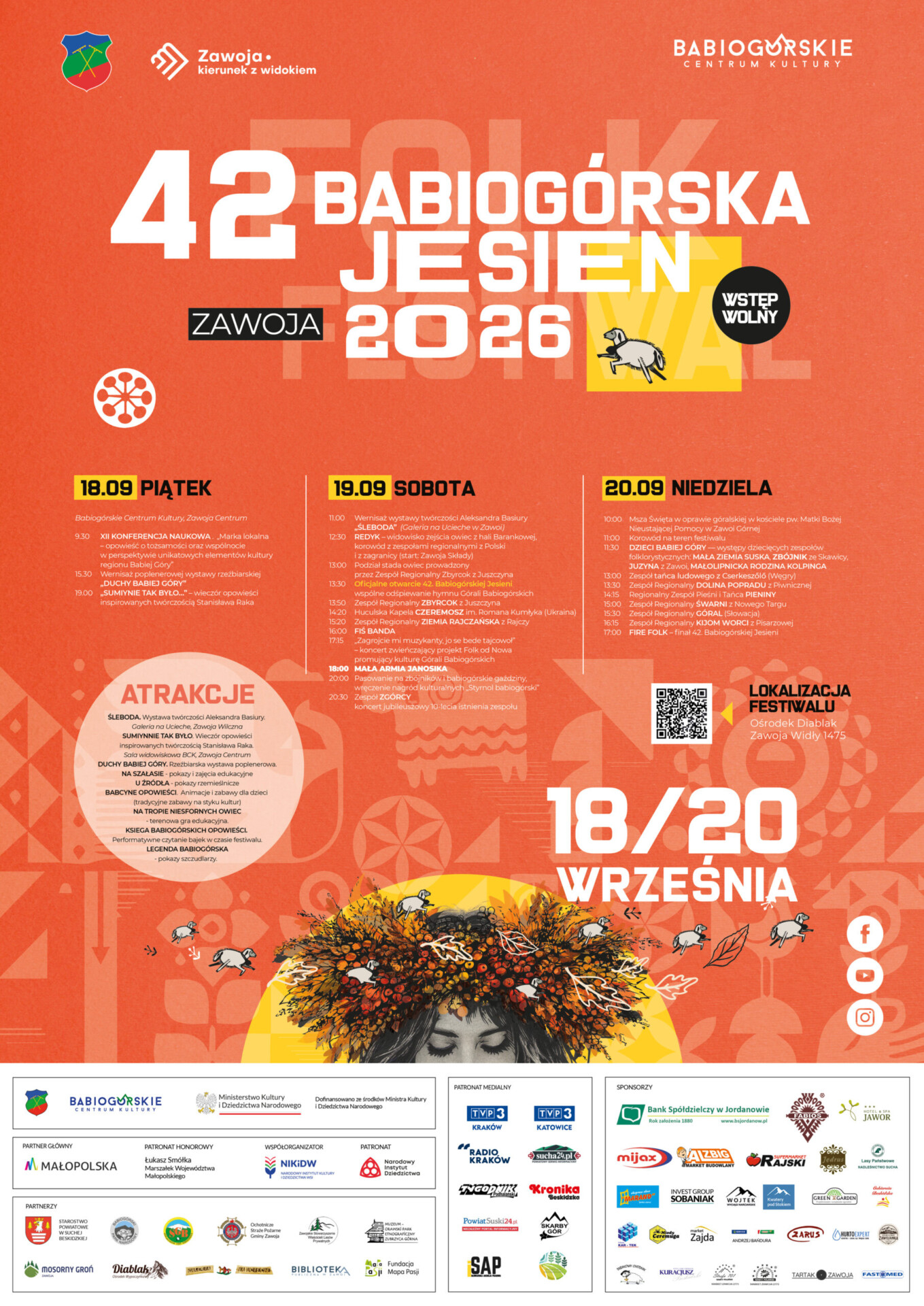 Ruszyła Babiogórska Jesień w Zawoi – WIDEO, SZCZEGÓŁOWY PROGRAM