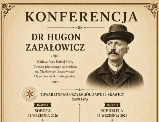 W Zawoi uczczą pamięć Hugona Zapałowicza – SZCZEGÓŁOWY PROGRAM