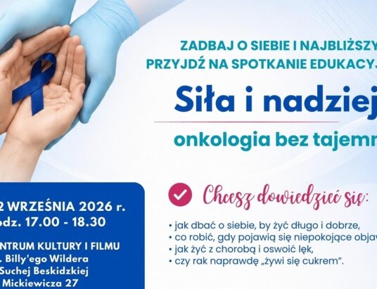 Onkologia bez tajemnic. Będzie spotkanie w Suchej Beskidzkiej