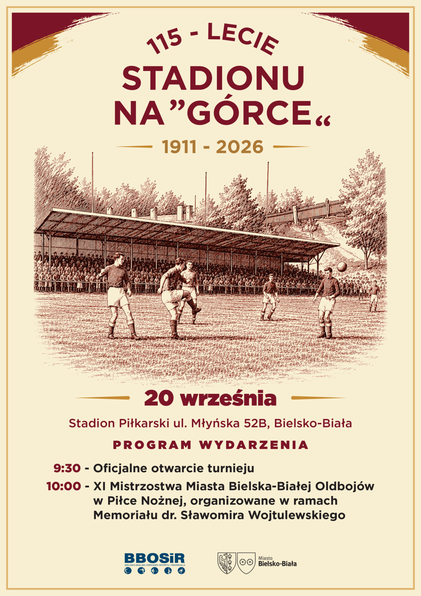 115 lat Stadionu na „Górce”. W niedzielę jubileuszowe obchody i turniej oldbojów