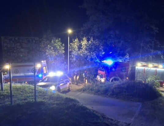 Wypadek motocyklisty w Cisownicy. Śmigłowiec LPR zawrócił