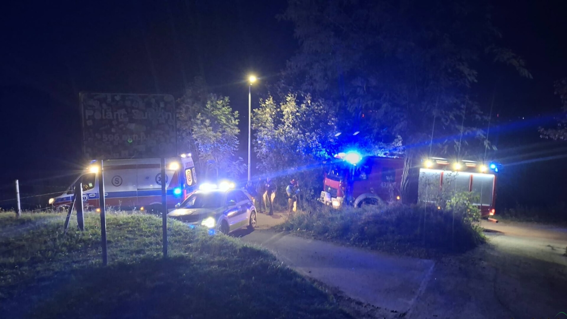 Wypadek motocyklisty w Cisownicy. Śmigłowiec LPR zawrócił