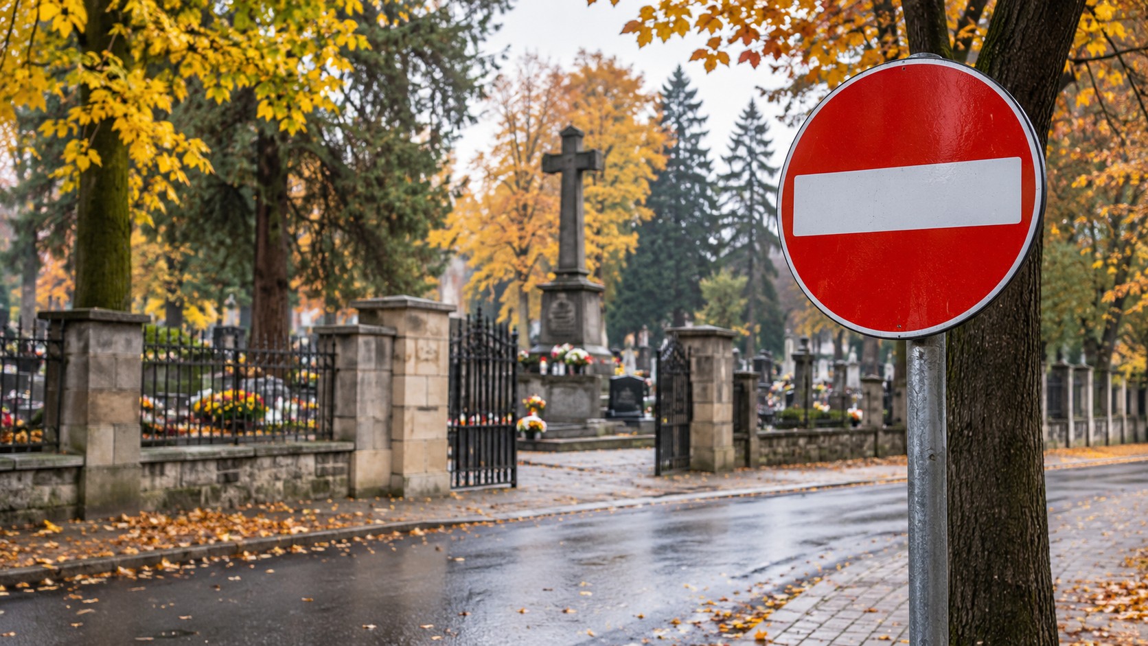 Zmiany w organizacji ruchu przy bielskich cmentarzach. Kierowcy muszą uważać