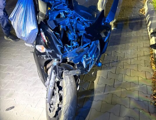 Zderzenie motocyklisty z osobówką w Zatorze