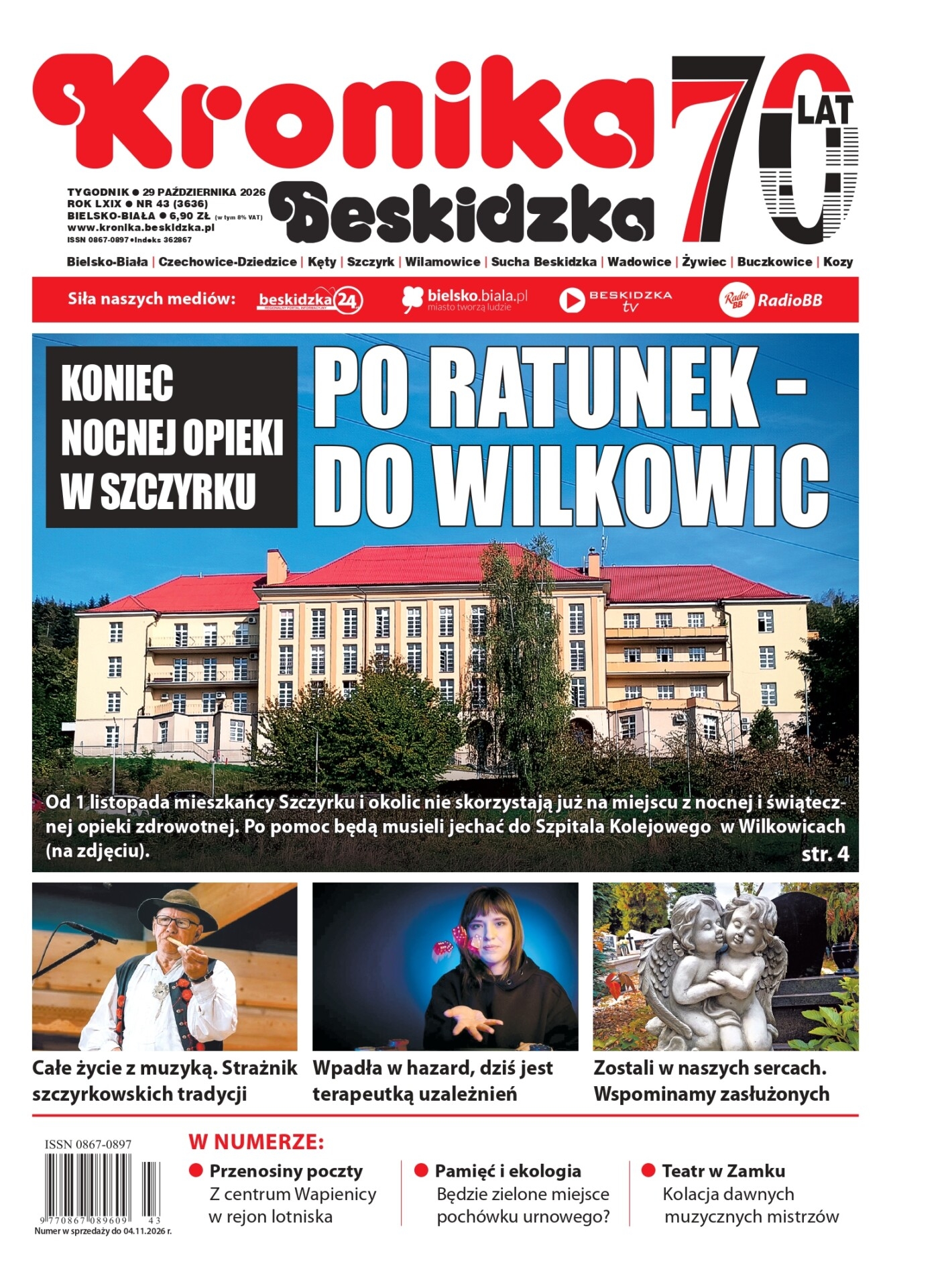 Nowa „Kronika Beskidzka”: koniec nocnej opieki w Szczyrku, po ratunek – do Wilkowic