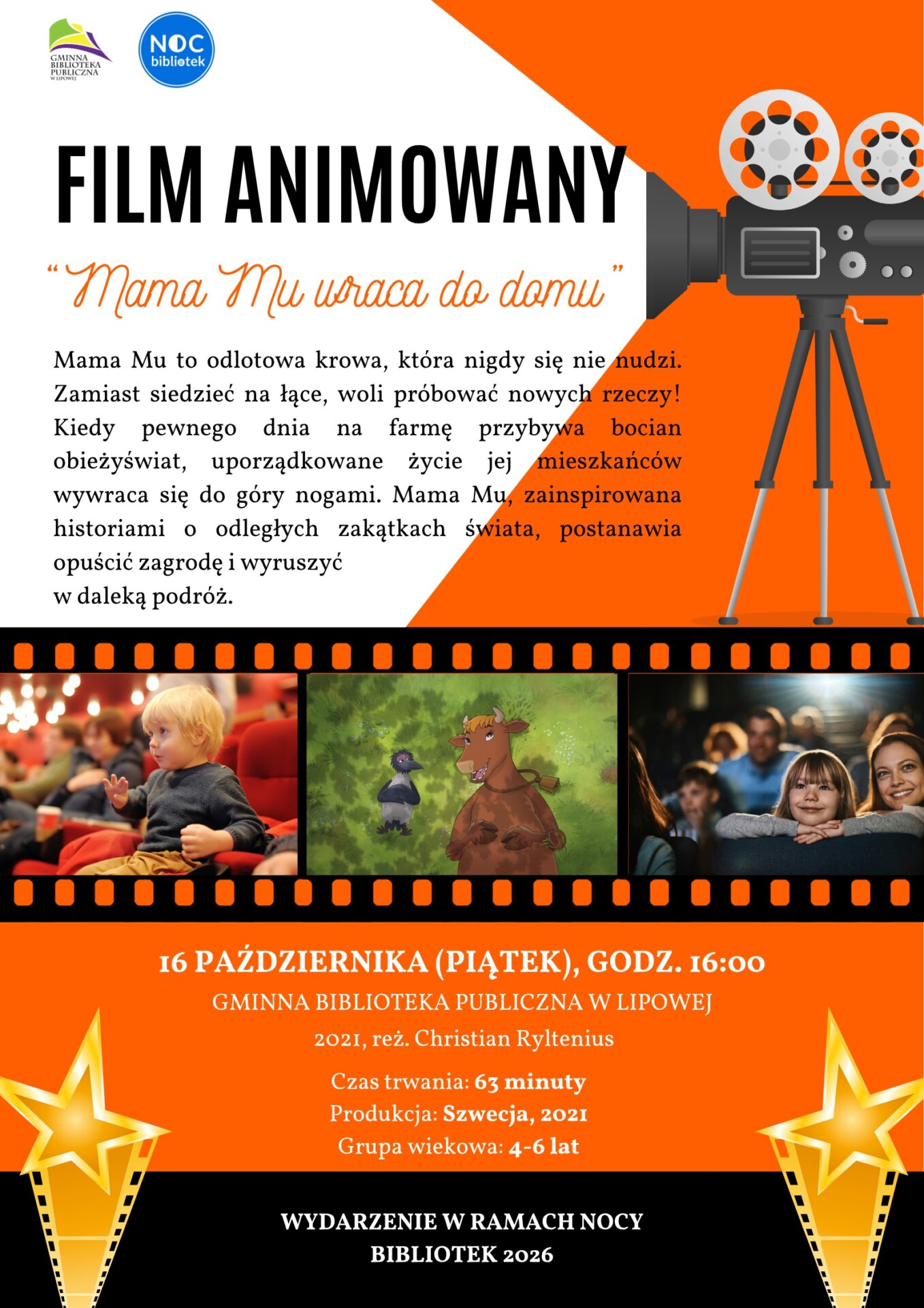 Noc Bibliotek w Lipowej! Będą spotkania autorskie, kino i sztuka! – SZCZEGÓŁOWY PROGRAM